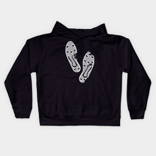 Soccer Cleat Footprints Kids Hoodie